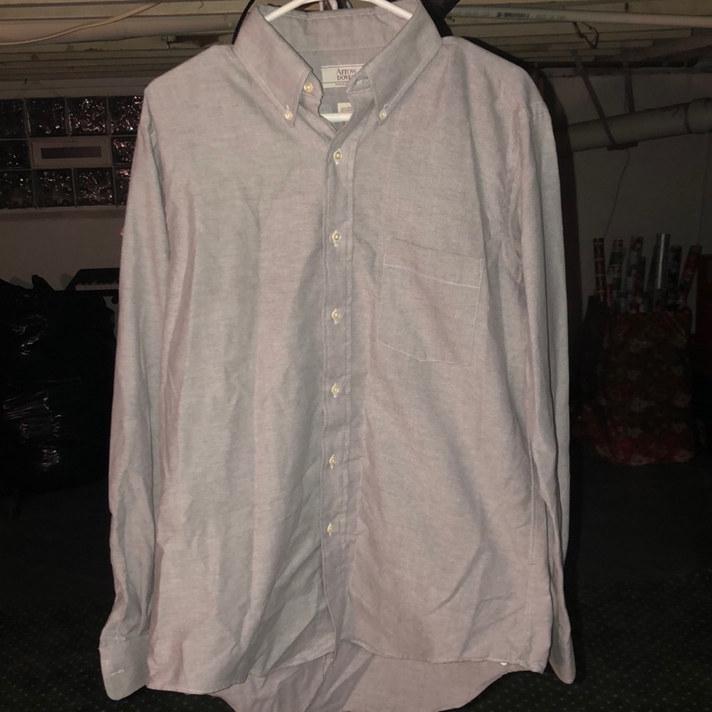 Gray button up